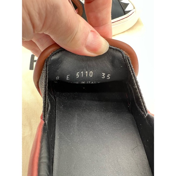 Fendi Pink Leather Monster Bug Slip on Sneakers w/ Dustbag sz 35 - Picture 9 of 9